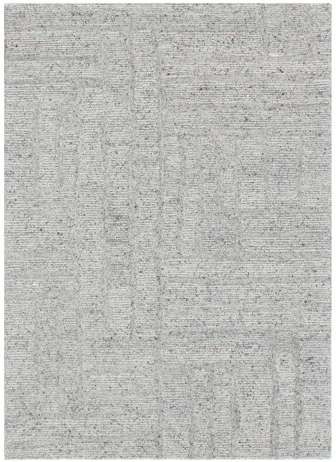 Seren Grey Modern Wool Rug
