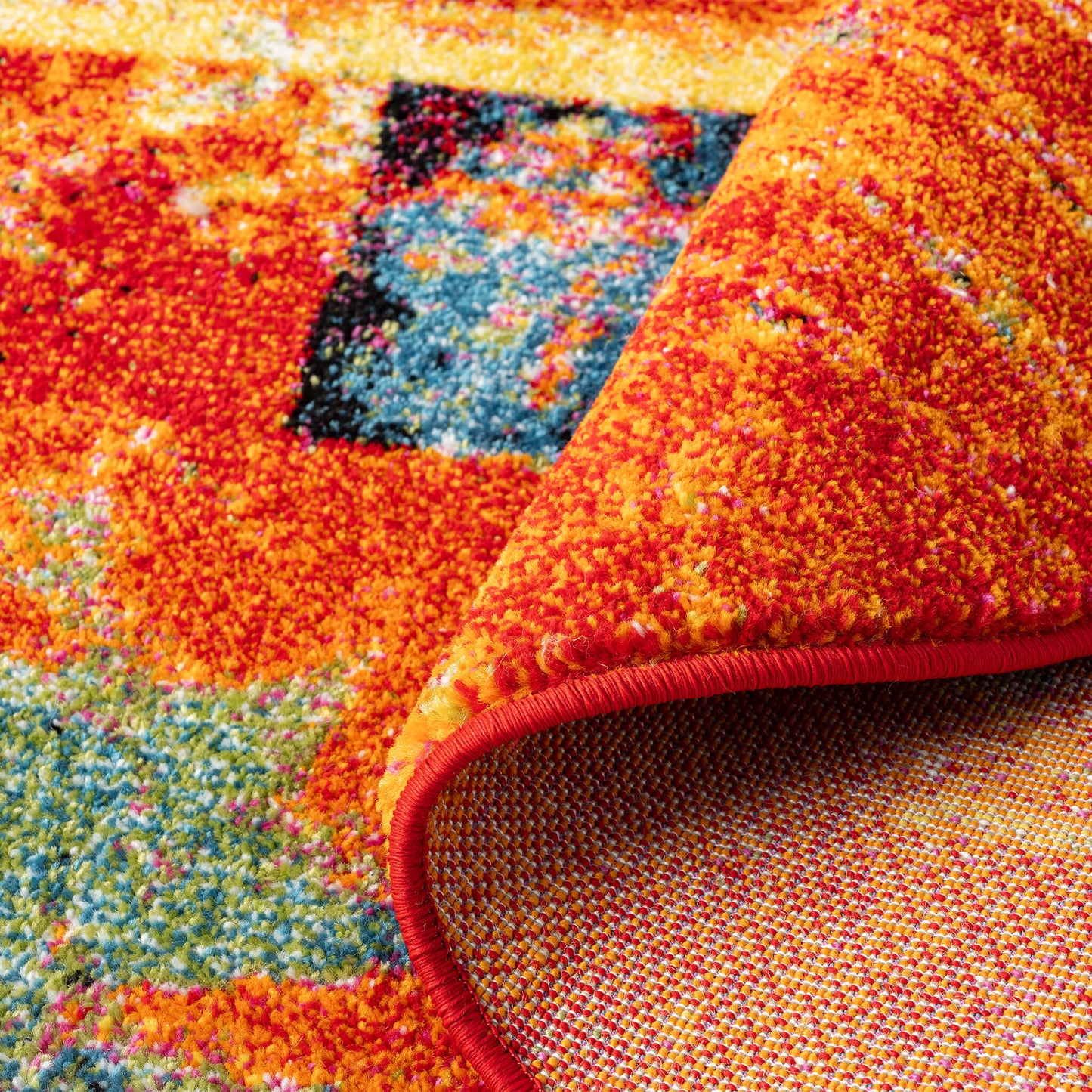 Galaxy in Multicoloured : Round Rug