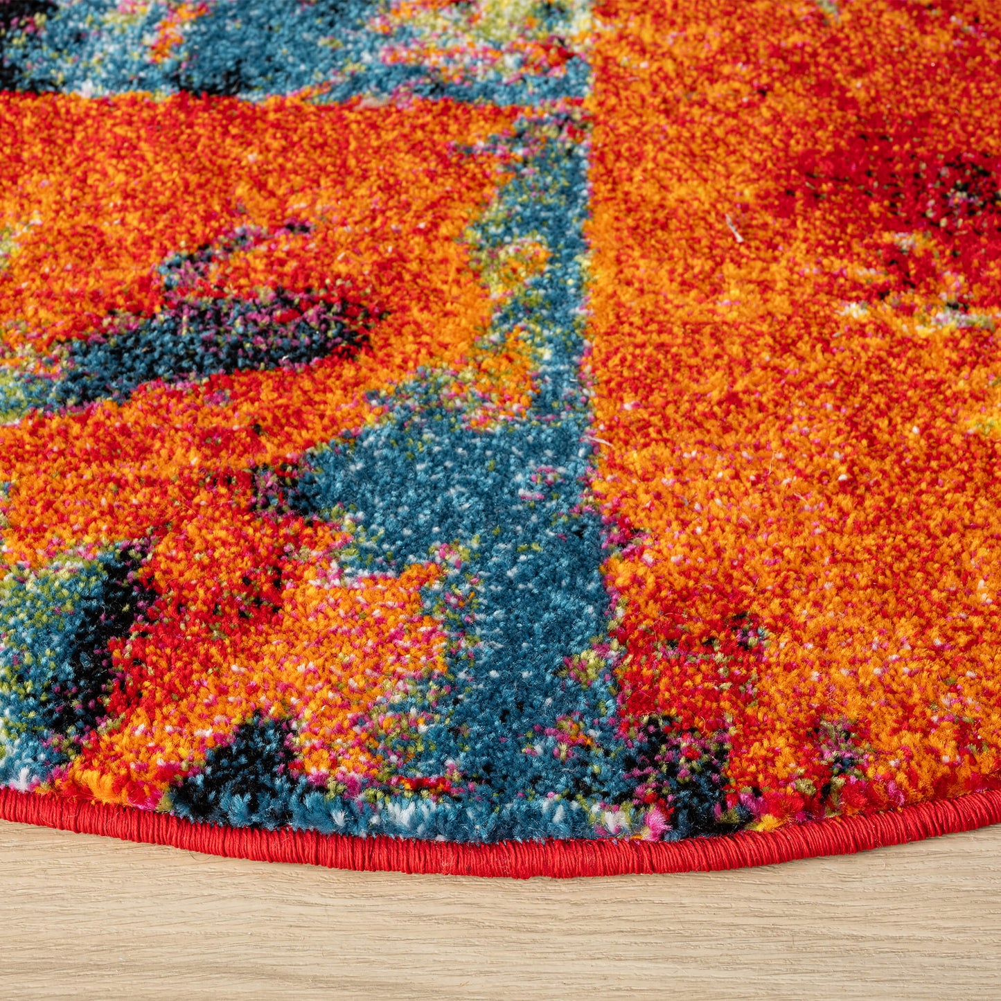 Galaxy in Multicoloured : Round Rug