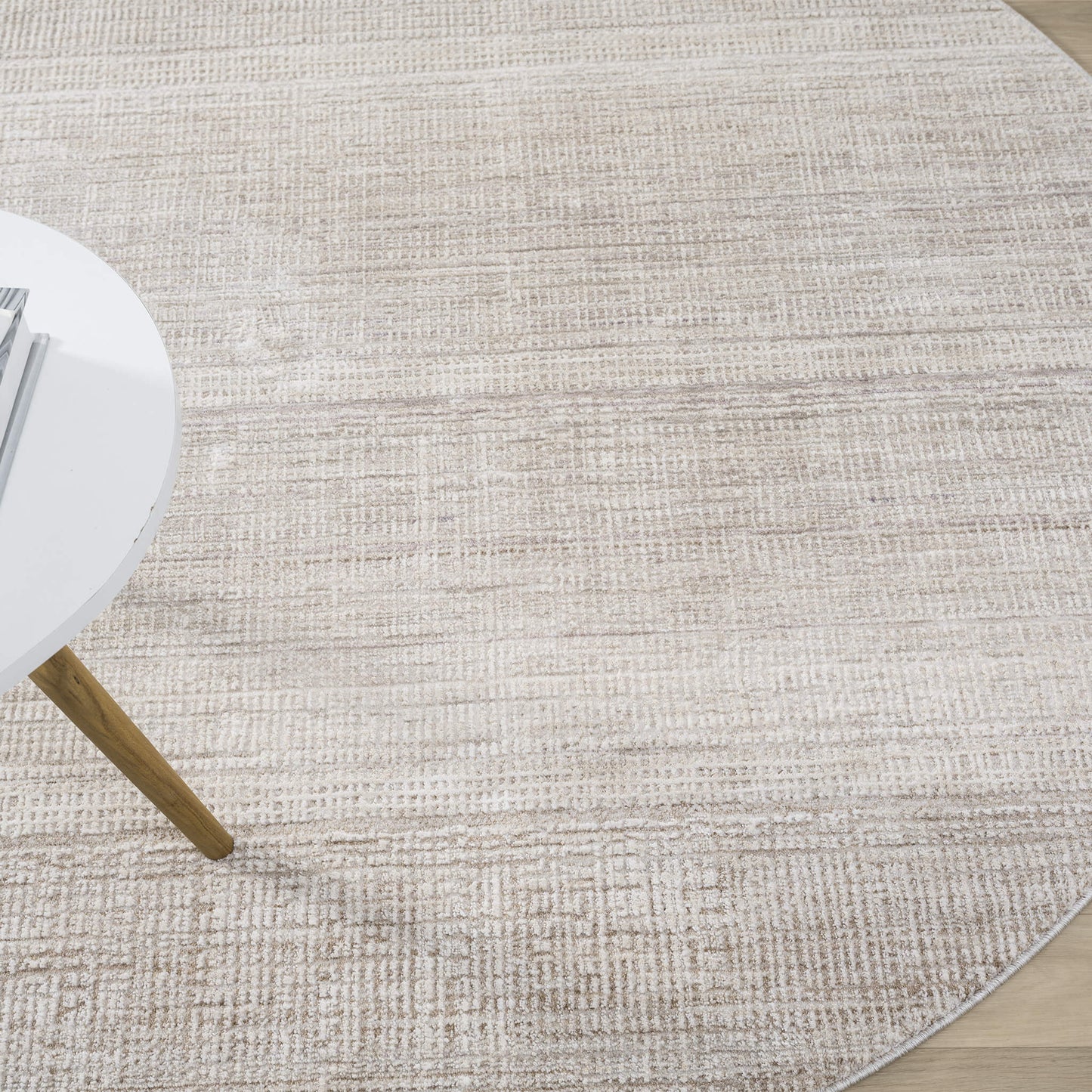 Glamour Sand in Natural Colour : Round Rug