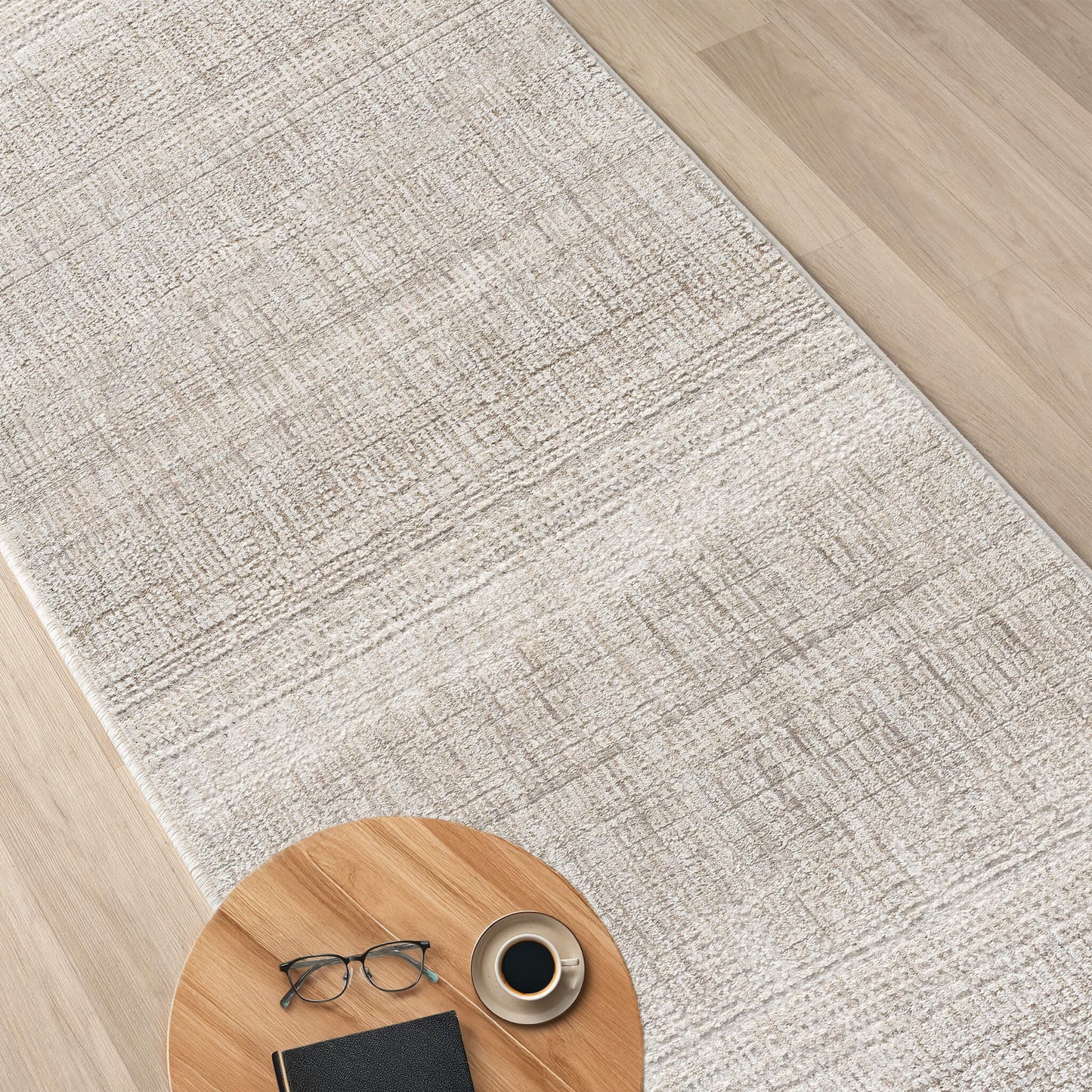 Glamour Sand in Natural Colour : Runner Rug