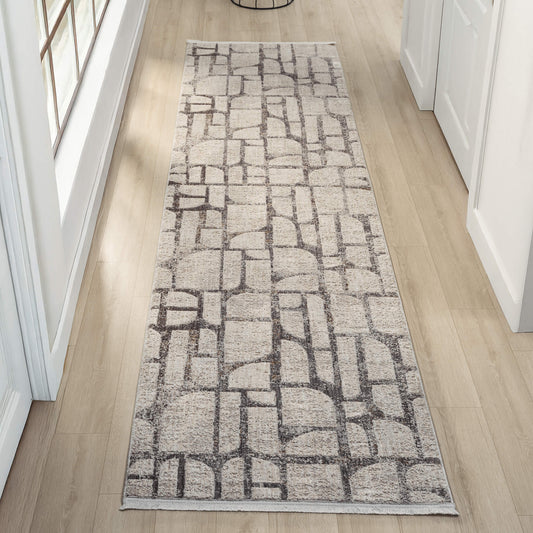 Glamour Stone in Natural Colour : Runner Rug