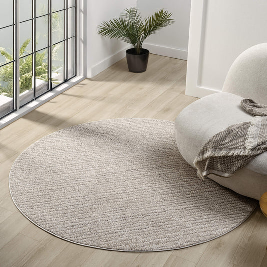 Glamour Oak in Natural Colour : Round Rug