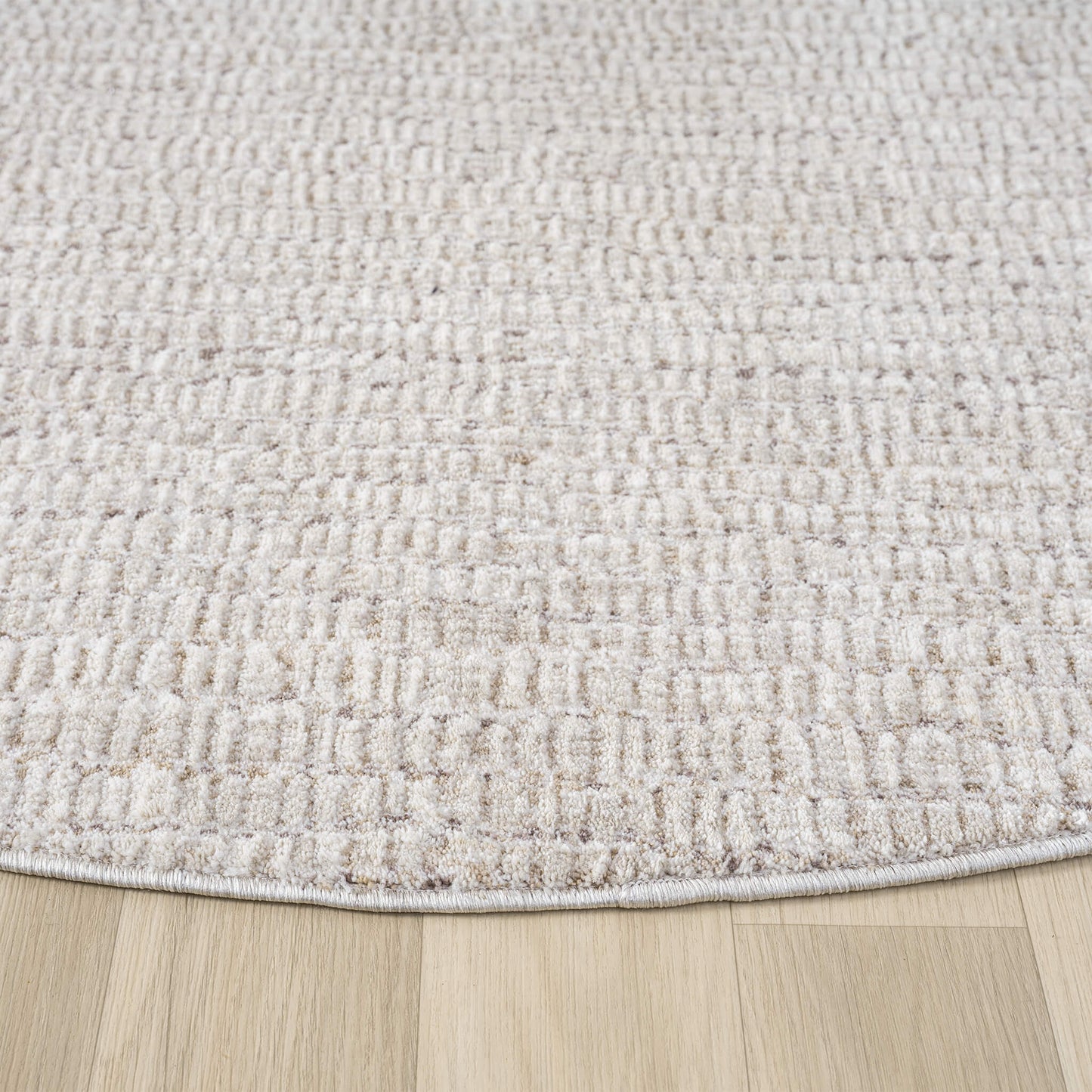 Glamour Oak in Natural Colour : Round Rug