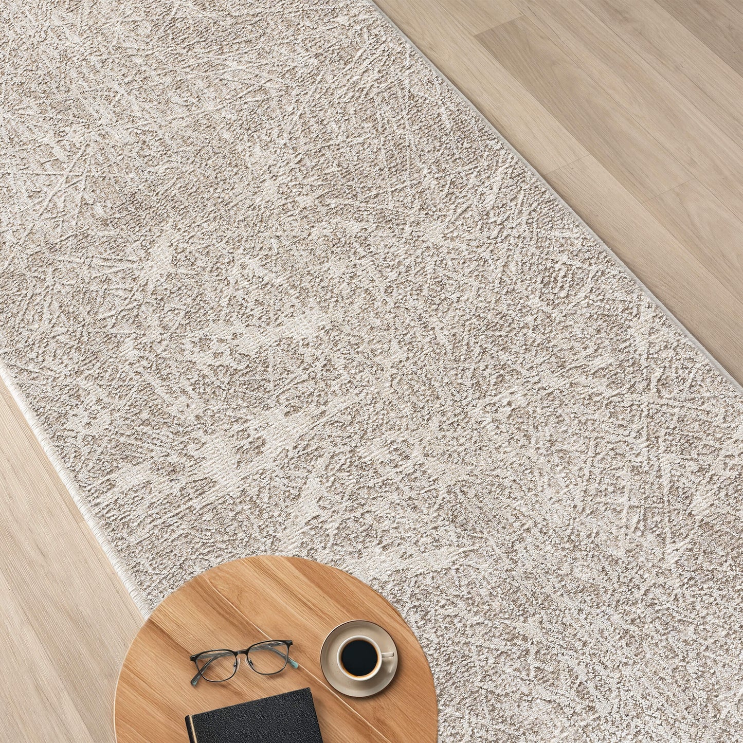 Glamour Pearl in Natural Colour : Runner Rug