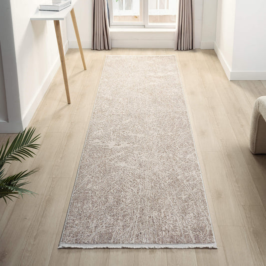 Glamour Pearl in Natural Colour : Runner Rug
