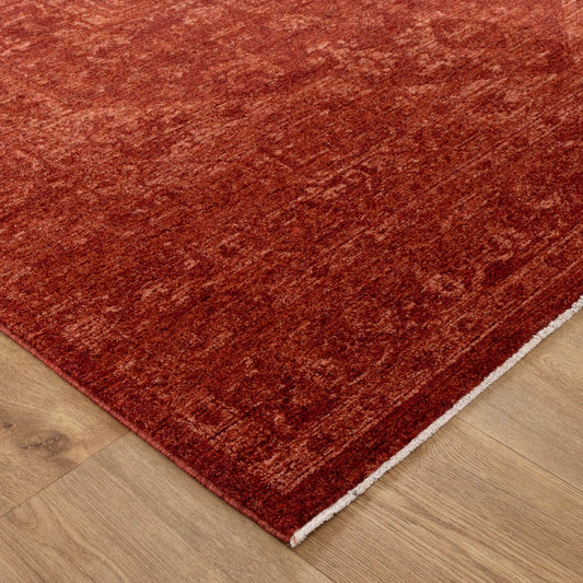 Heritage Distressed Medallion Rust Rug - H101
