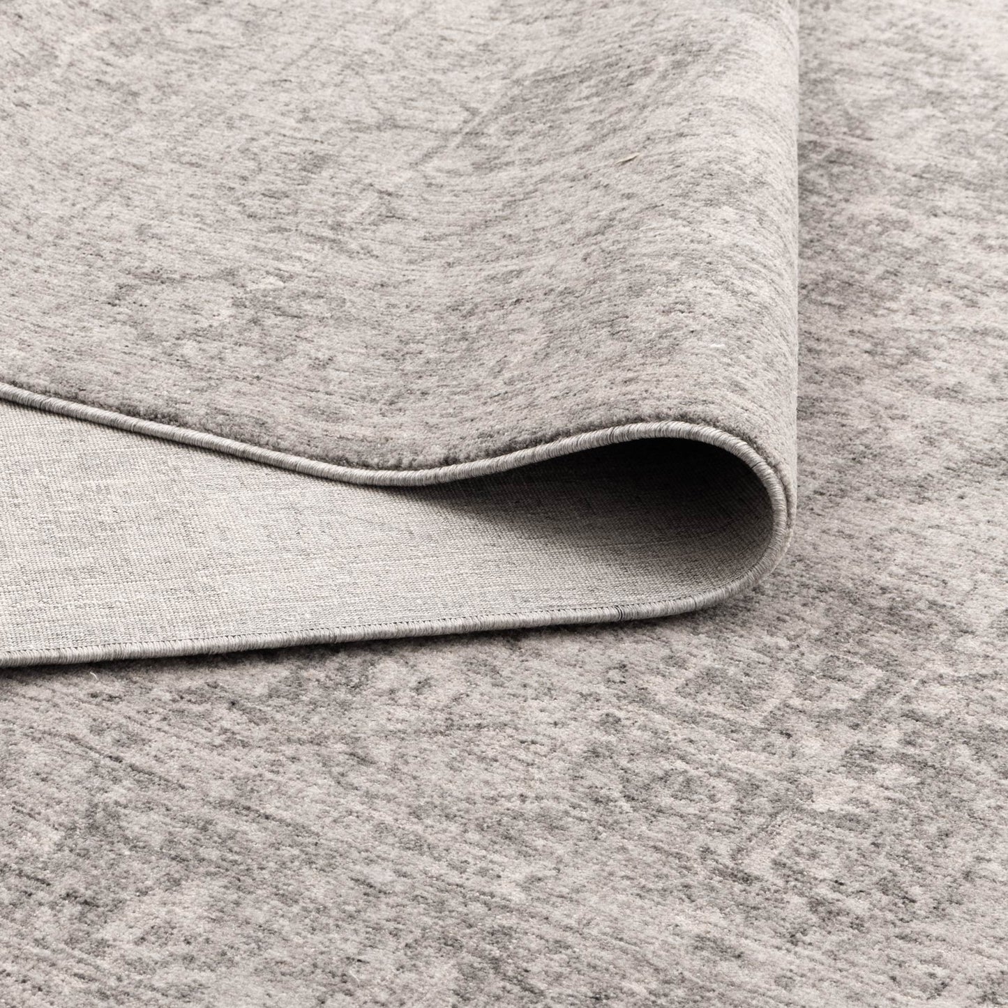 Heritage Distressed Medallion Grey Rug - H103:  (Different Tassel)
