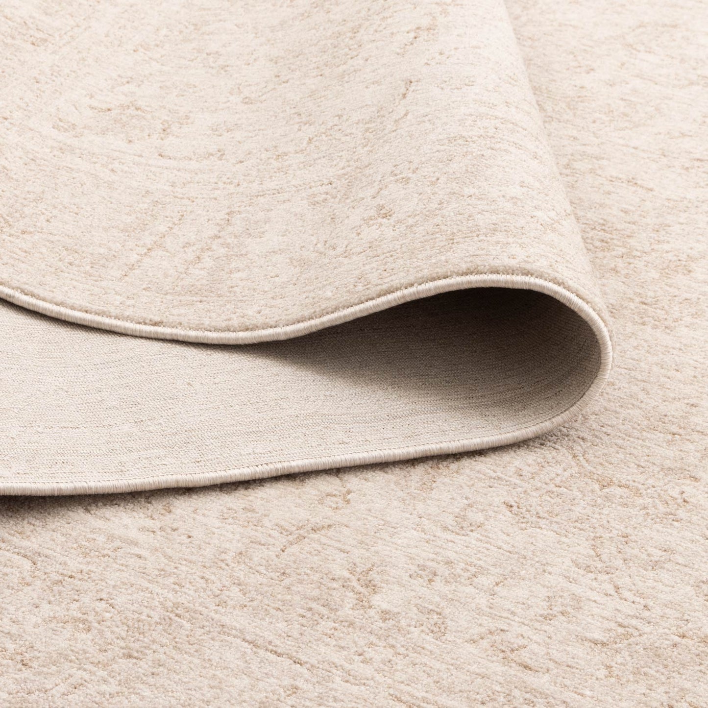 Heritage Distressed Border Beige Runner- H106: (Different Tassel)