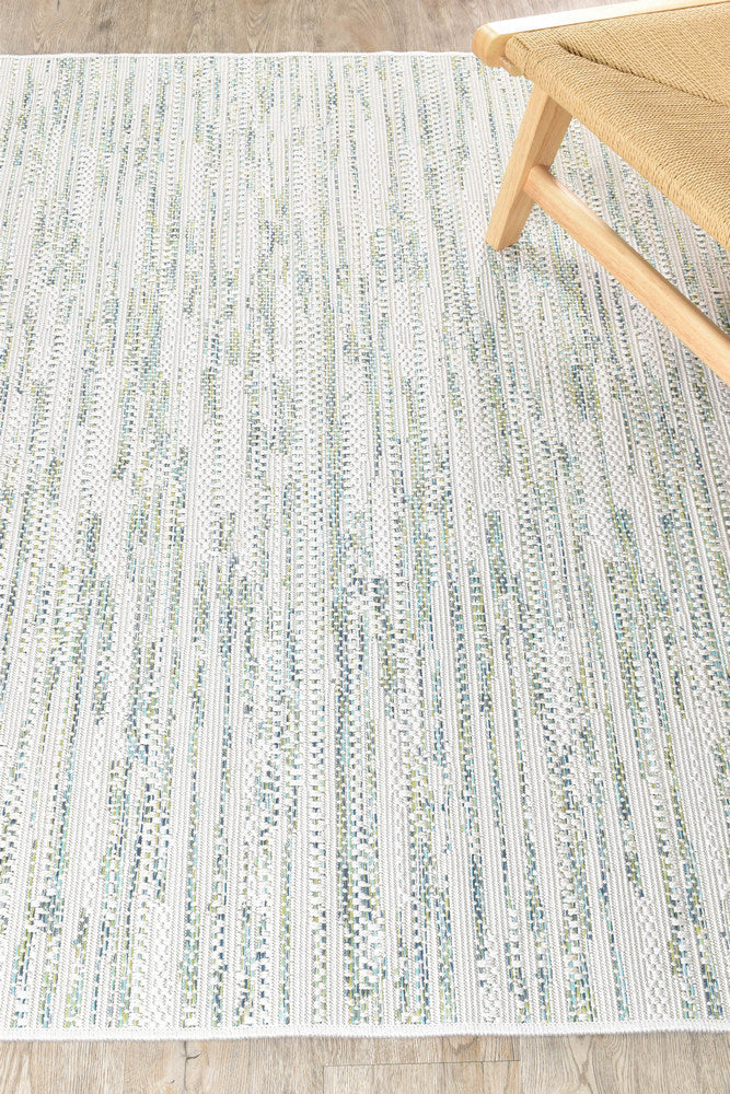 Harmony Linen in Ivory & Blue Rug