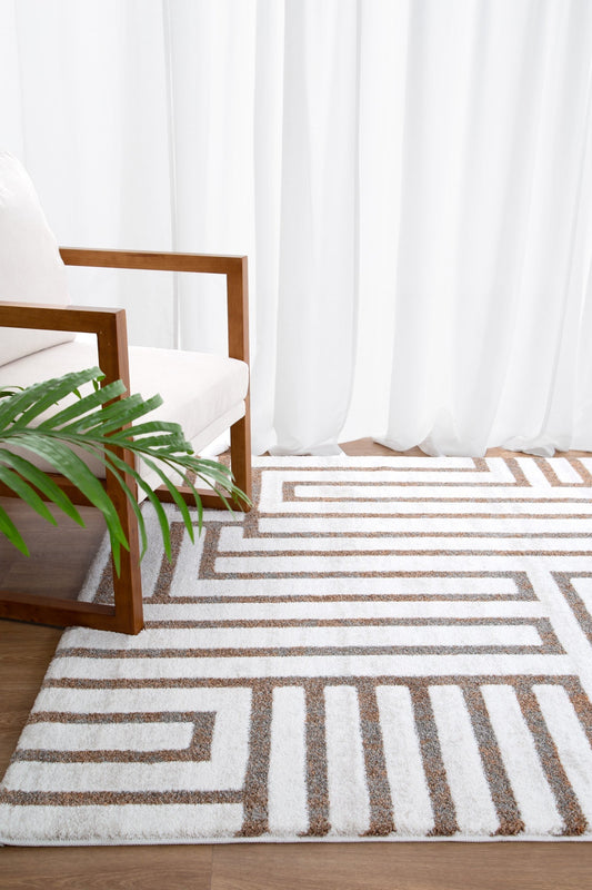 Indulgence Maze In Cream Rug