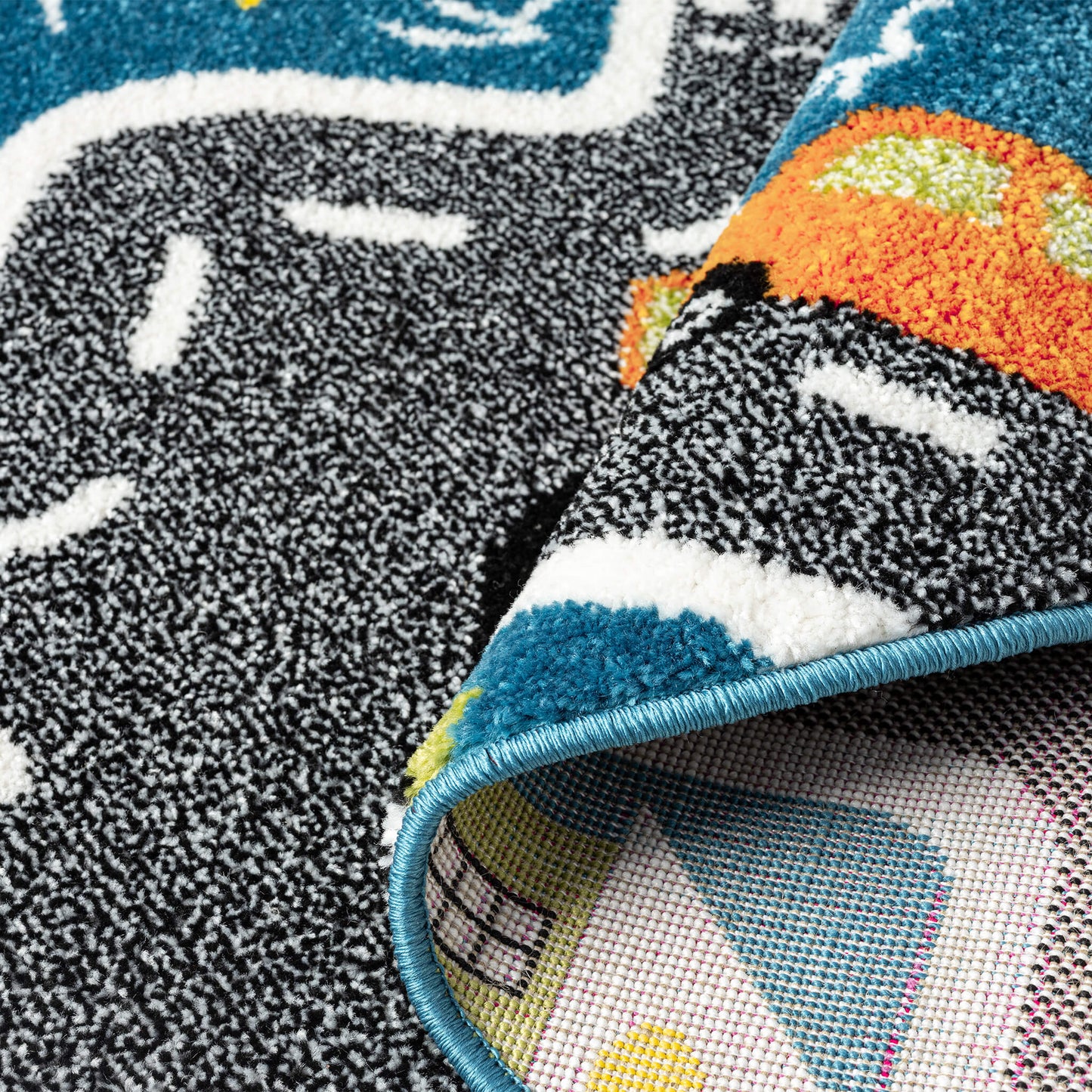 Kidsville in Blue : Round Rug