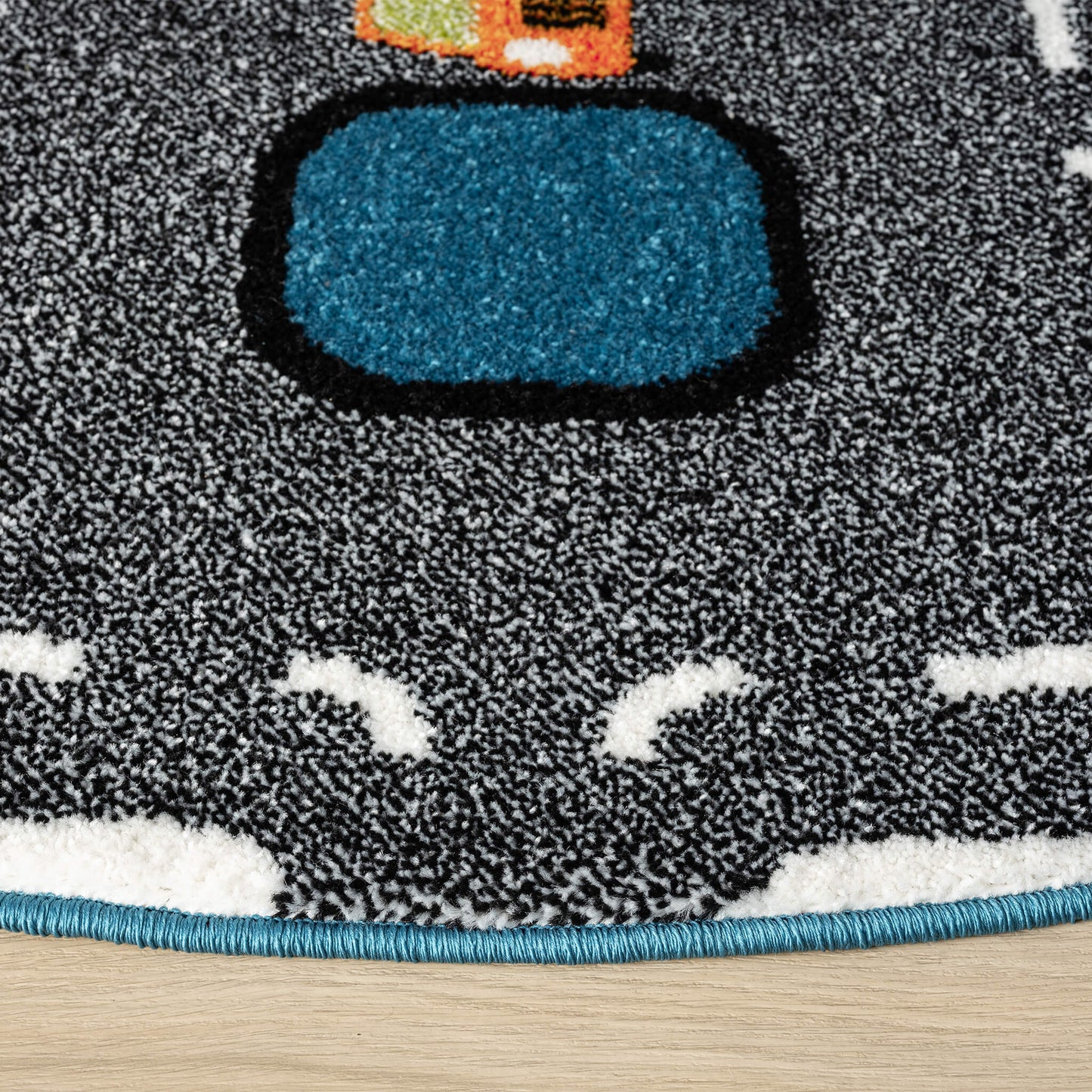 Kidsville in Blue : Round Rug