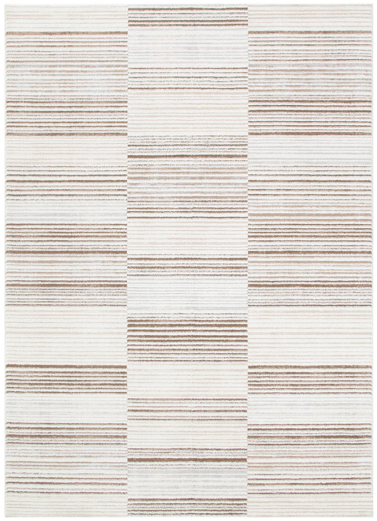 Sierra Lines in Beige & White Rug