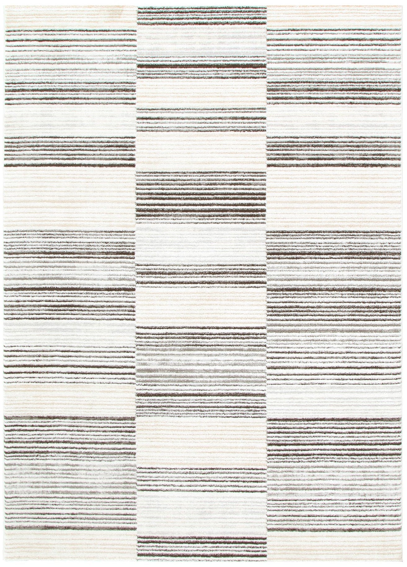 Sierra Lines in White & Grey Rug