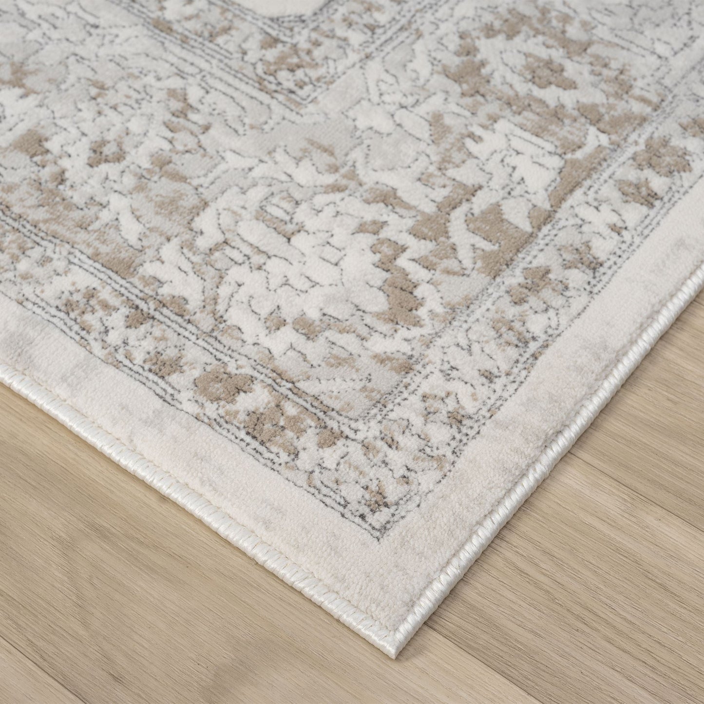 Lavish Pearl in Cream : Runner Rug