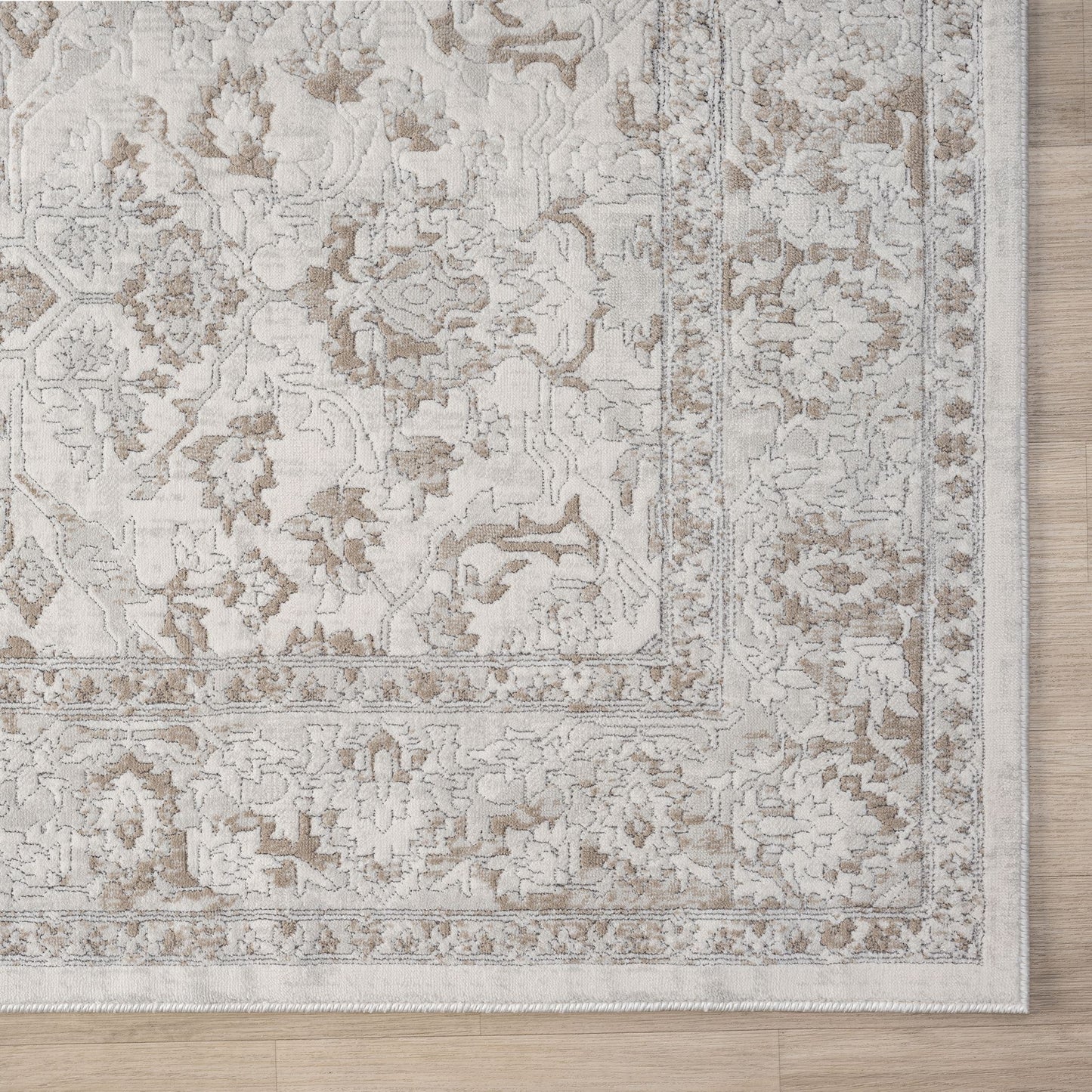 Lavish Pearl in Cream : Runner Rug