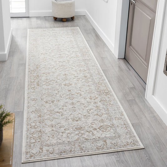 Lavish Pearl in Cream : Runner Rug