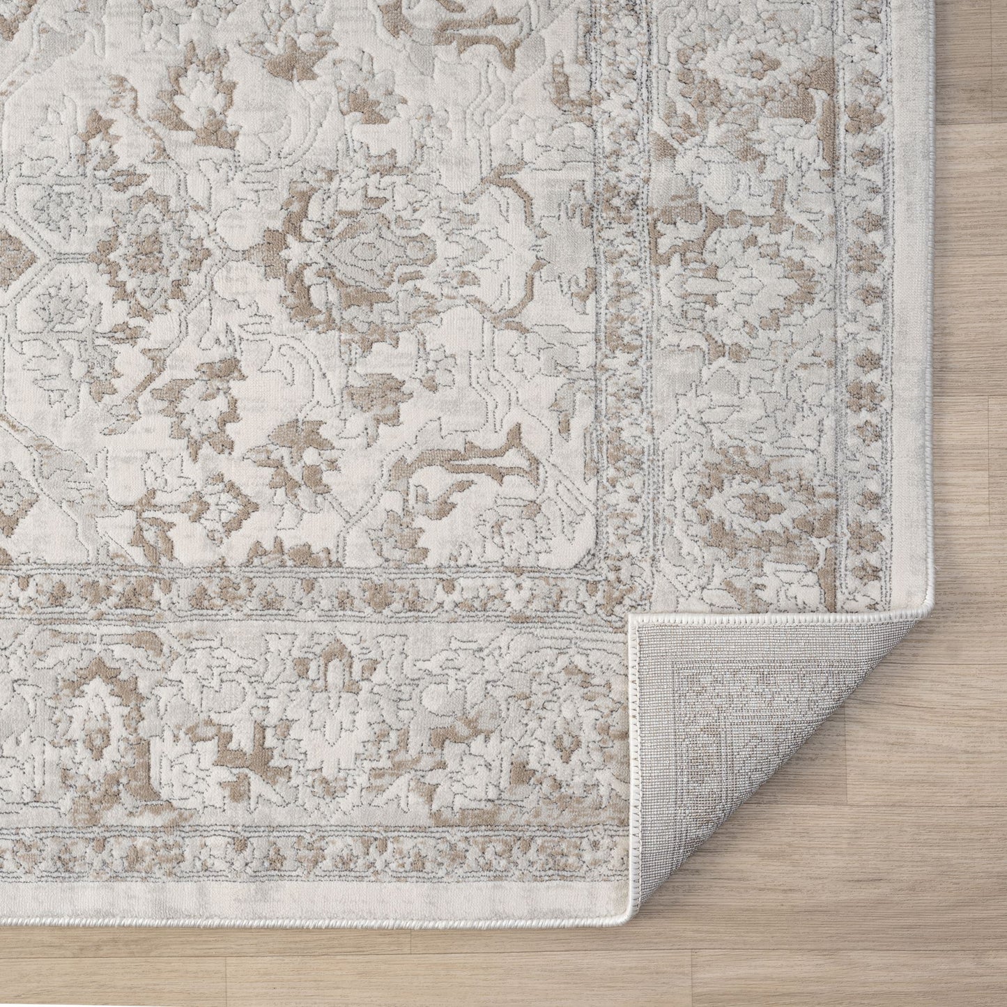 Lavish Pearl in Cream : Runner Rug