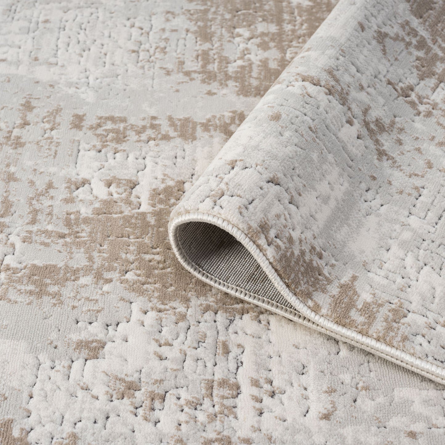 Lavish Stone in Cream : Runner Rug