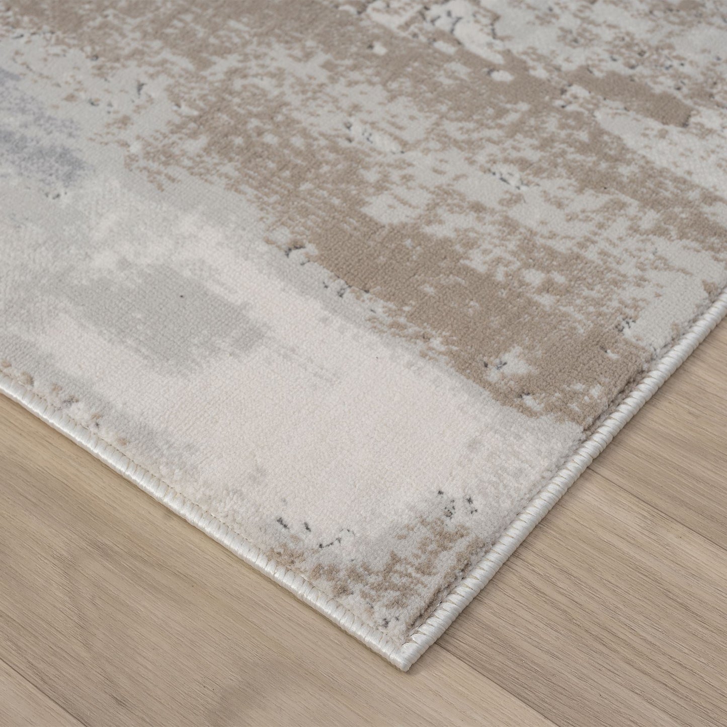 Lavish Slate in Cream : Runner Rug