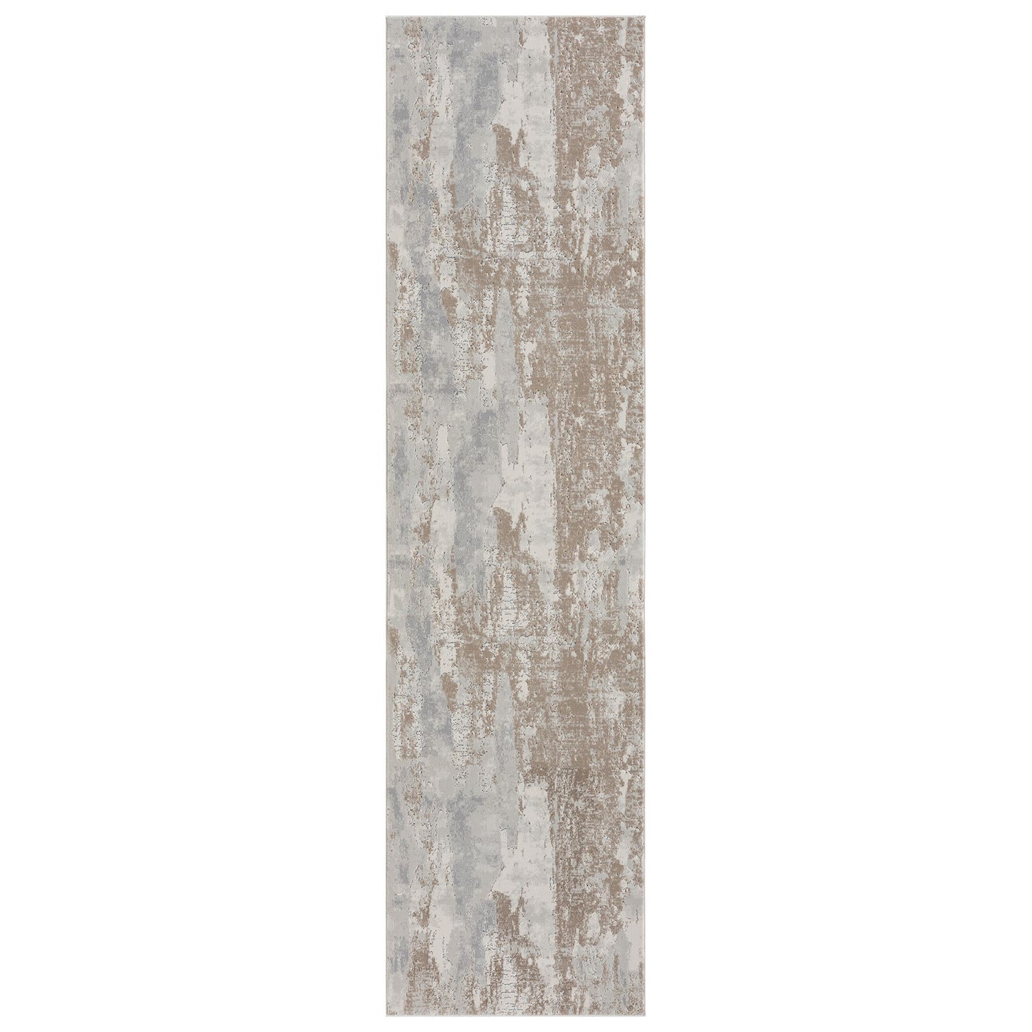Lavish Slate in Cream : Runner Rug