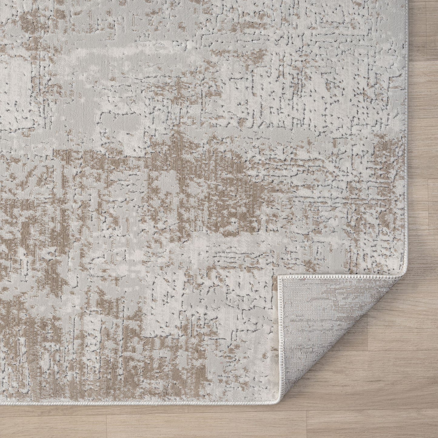 Lavish Slate in Cream : Runner Rug