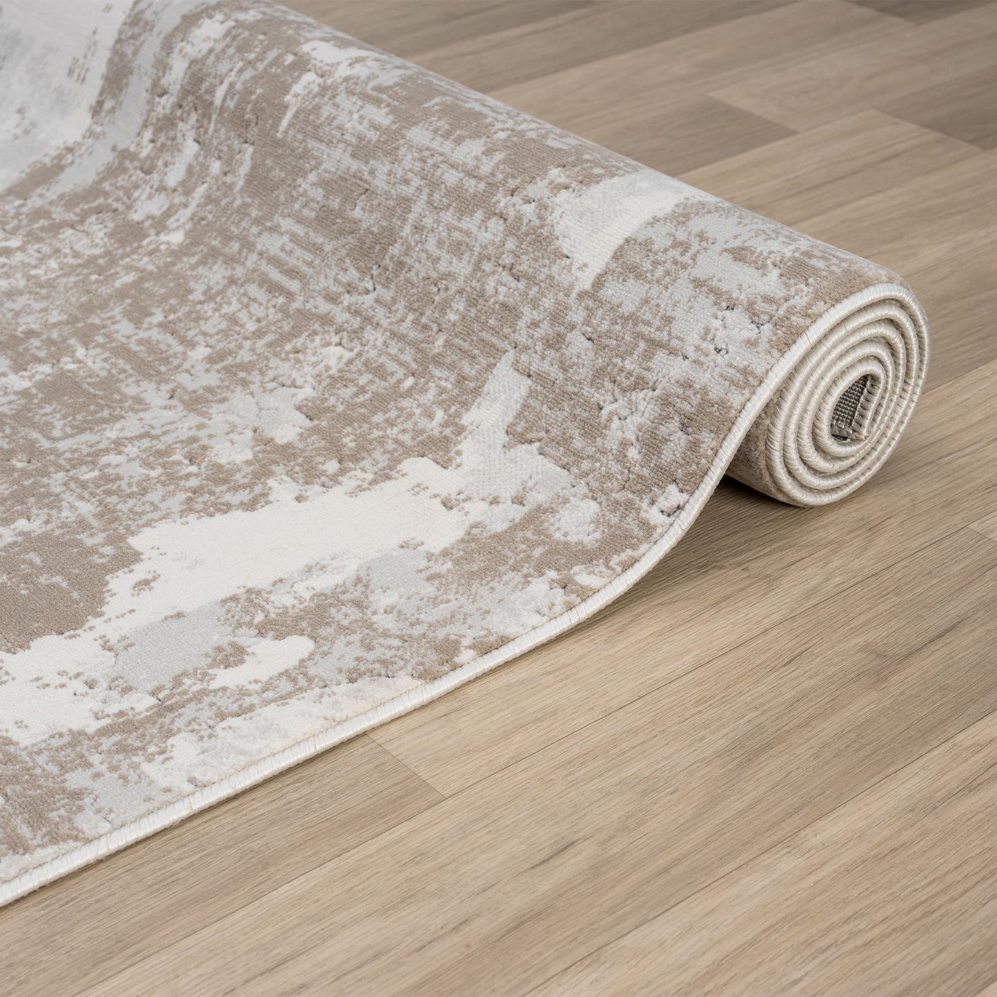 Lavish Slate in Cream : Runner Rug