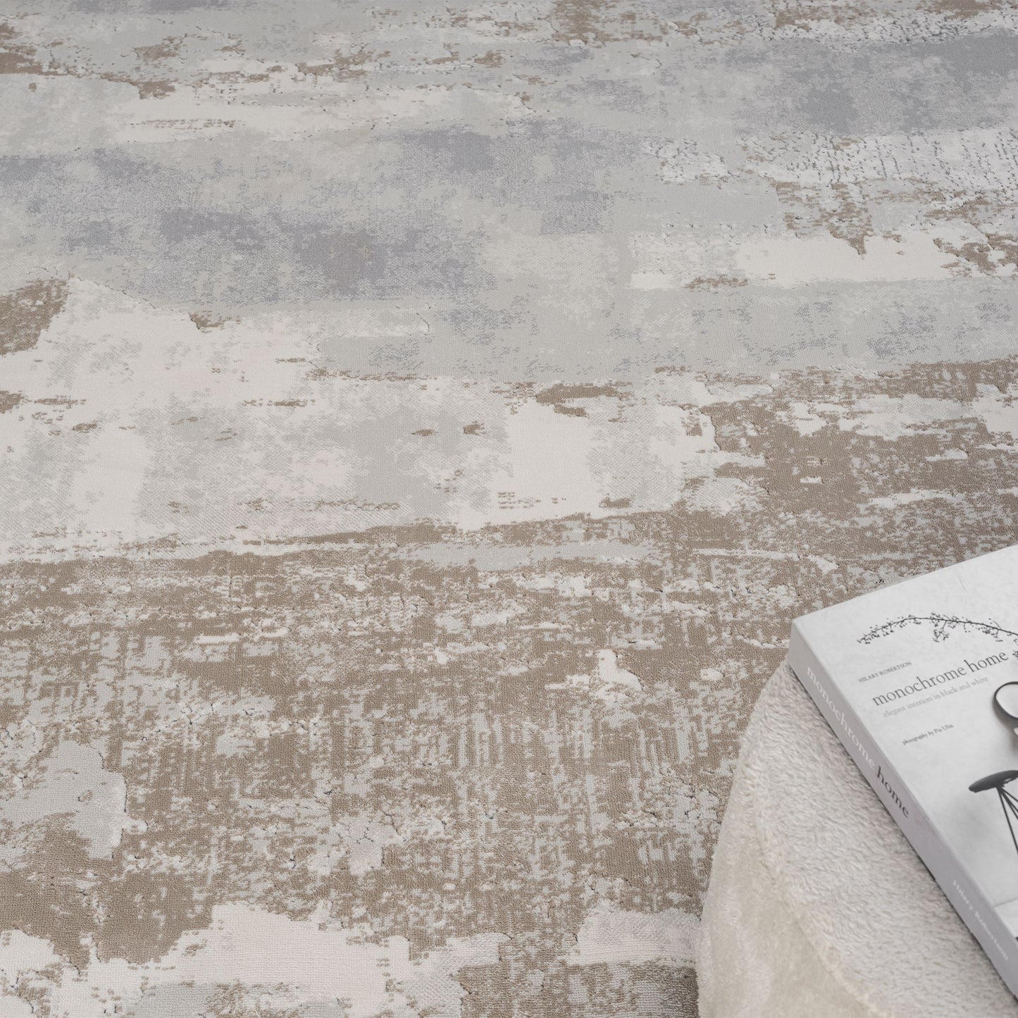 Lavish Slate in Cream Rug