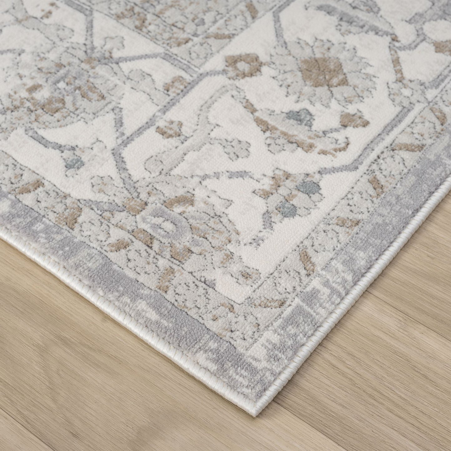 Lavish Frost in Cream : Runner Rug