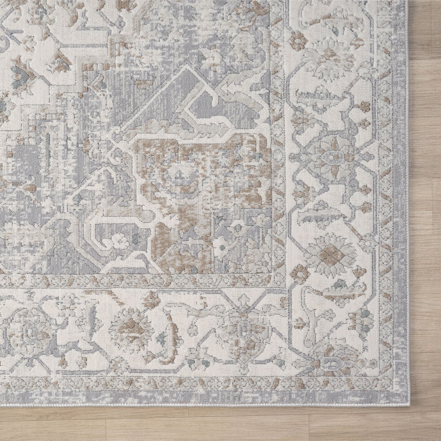 Lavish Frost in Cream : Runner Rug