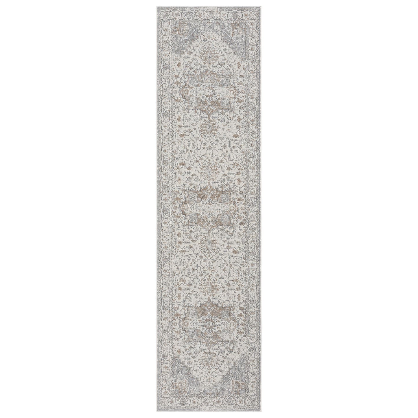 Lavish Frost in Cream : Runner Rug