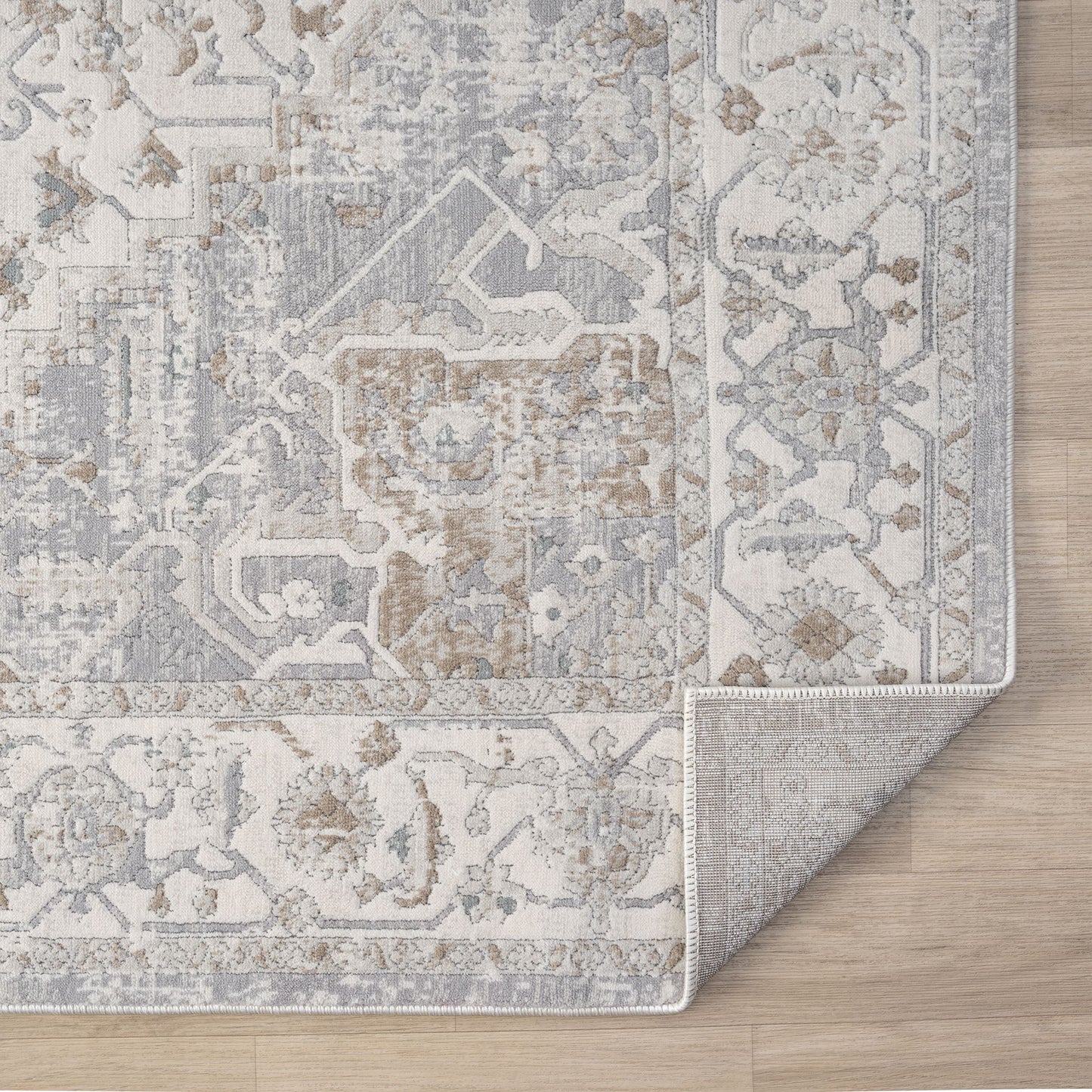 Lavish Frost in Cream : Runner Rug