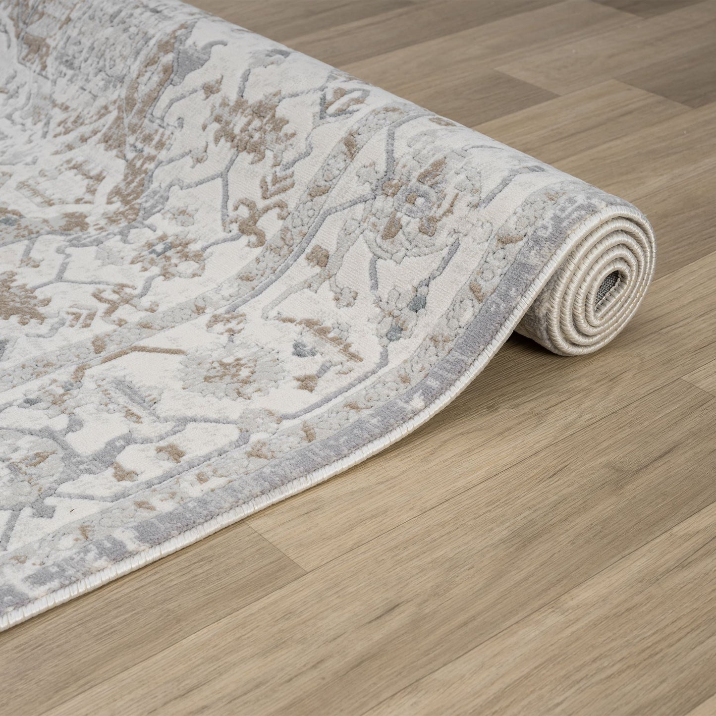 Lavish Frost in Cream : Runner Rug