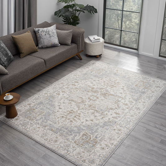 Lavish Frost in Cream Rug