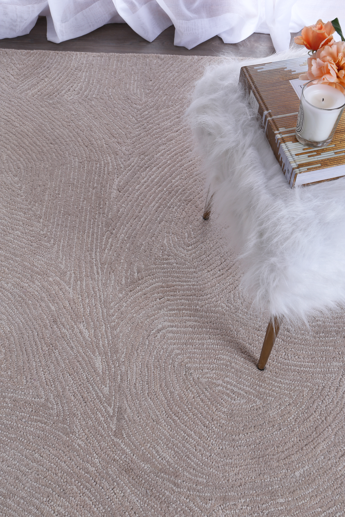 Loren Almon 01 in Natural Wool Rug