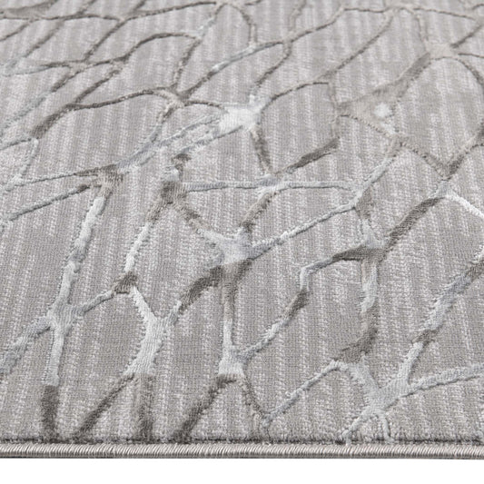 Lotus 2322 in Grey Hallway Runner Rug