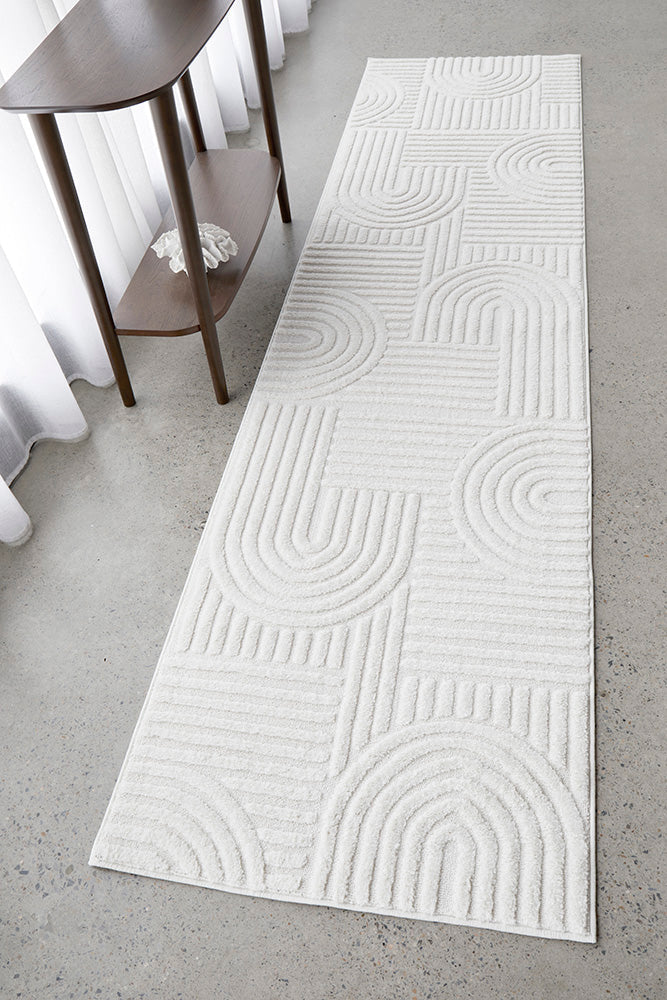 Marigold Dior White Runner Rug