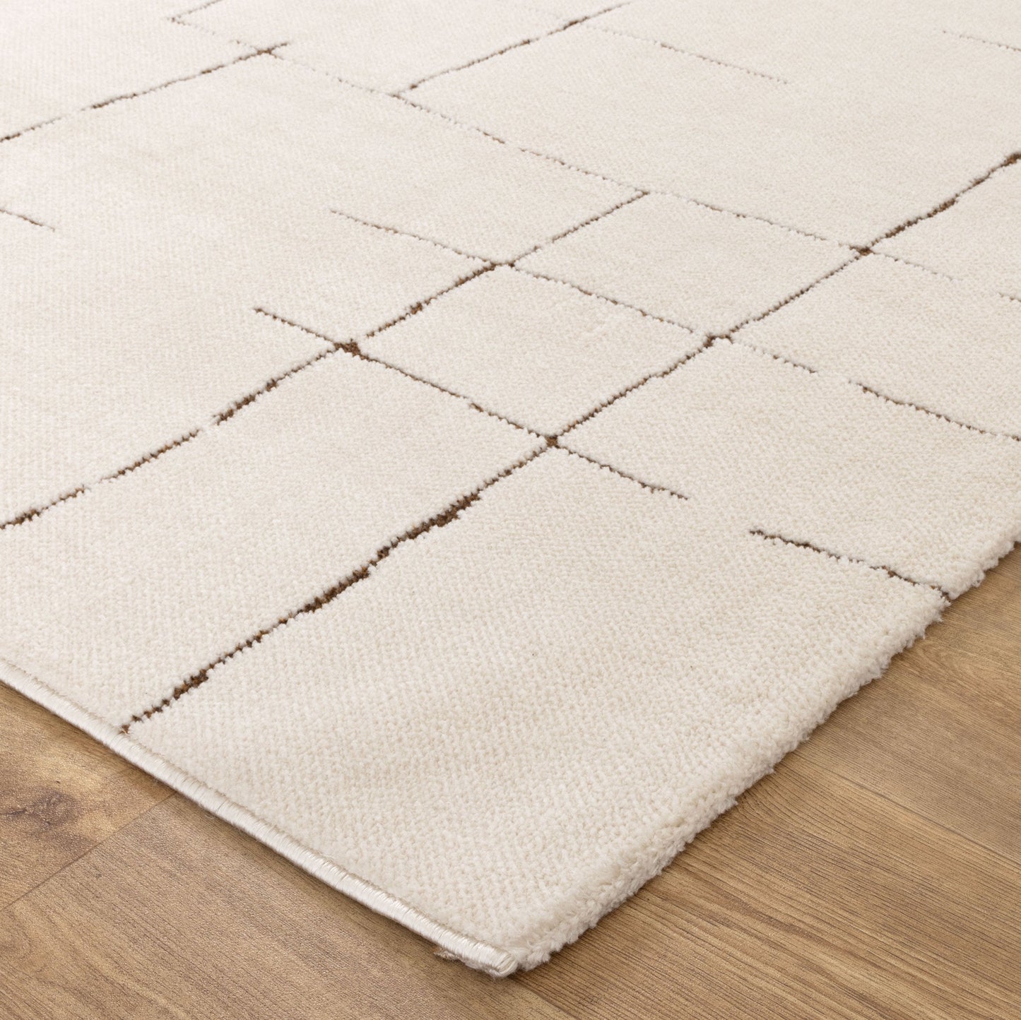 Mila Abstract Lines in Cream Rug