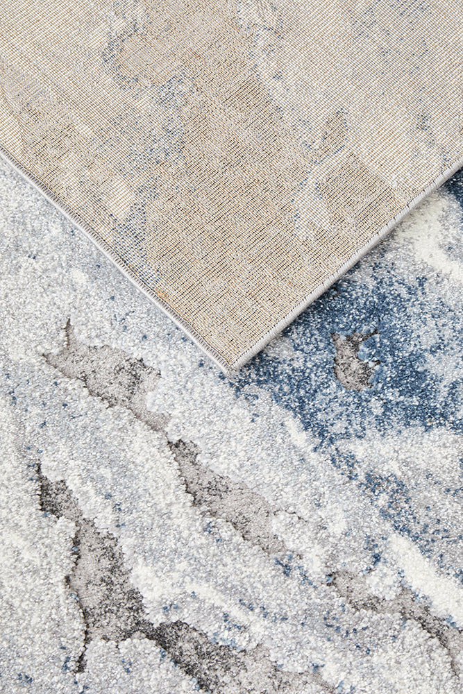 Mineral 222 Blue Runner Rug