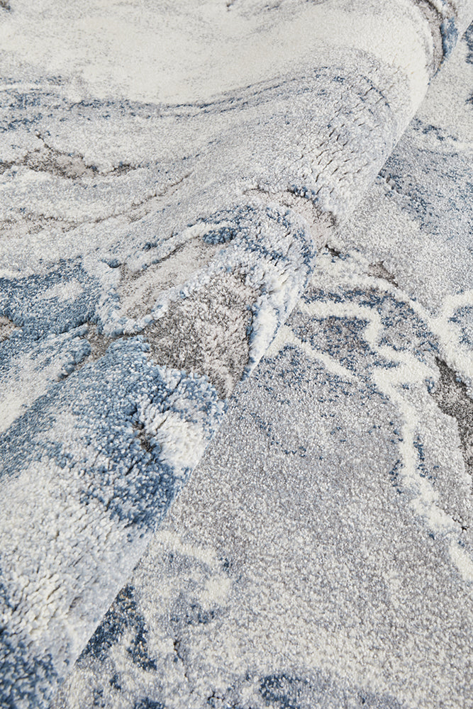 Mineral 222 Blue Runner Rug