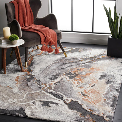 Mineral 222 In Rust Rug