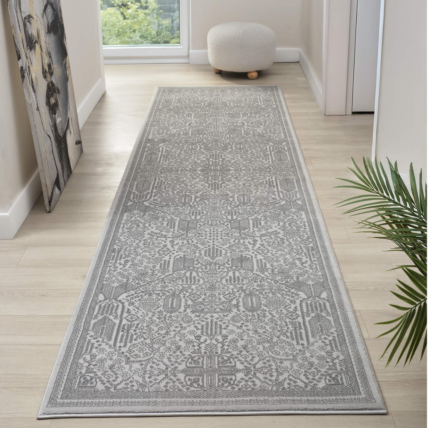 Noble Granite in Grey Color : Runner Rug