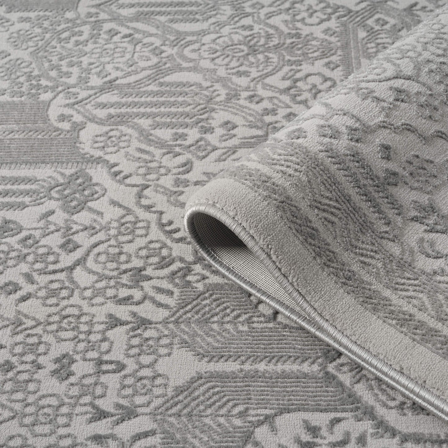 Noble Granite in Grey Color : Runner Rug