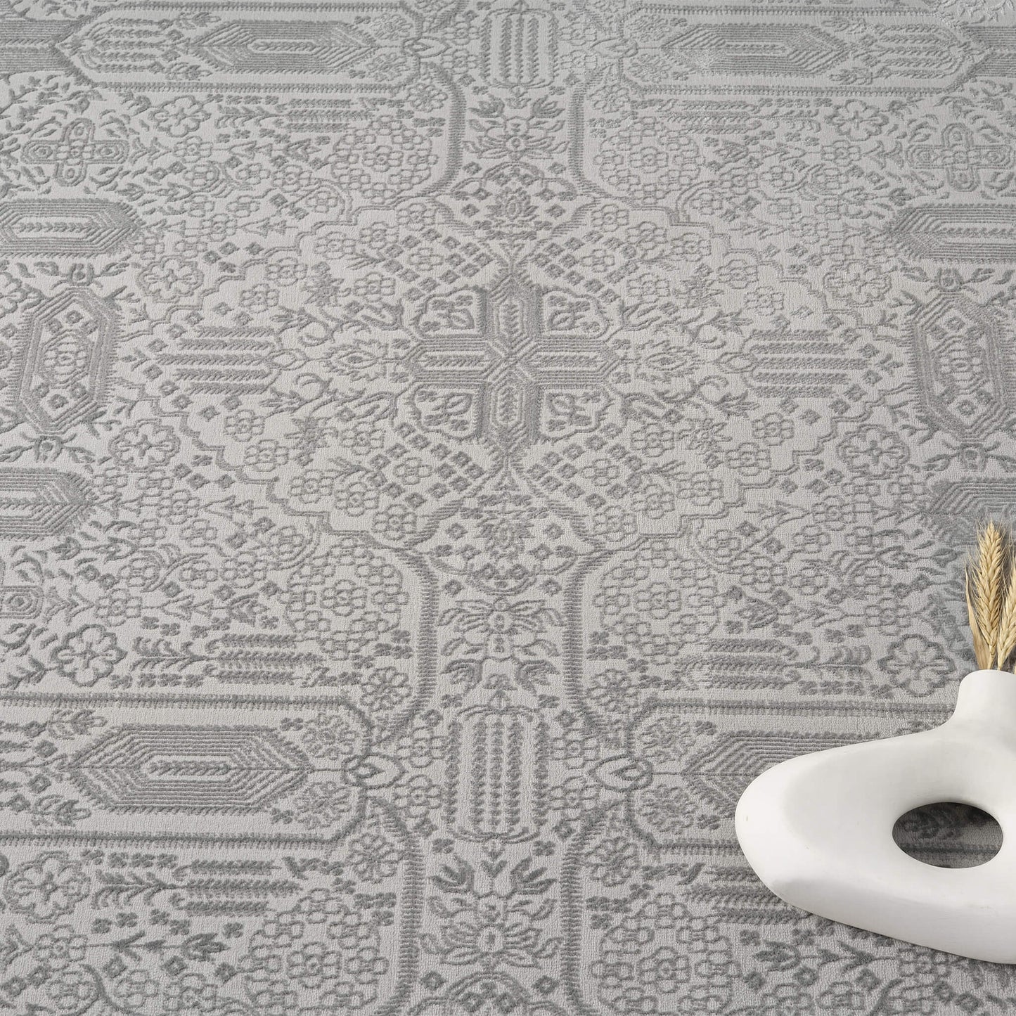 Noble Granite in Grey Color Rug