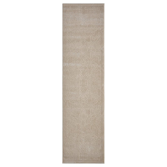 Noble Natural in Beige Color : Runner Rug
