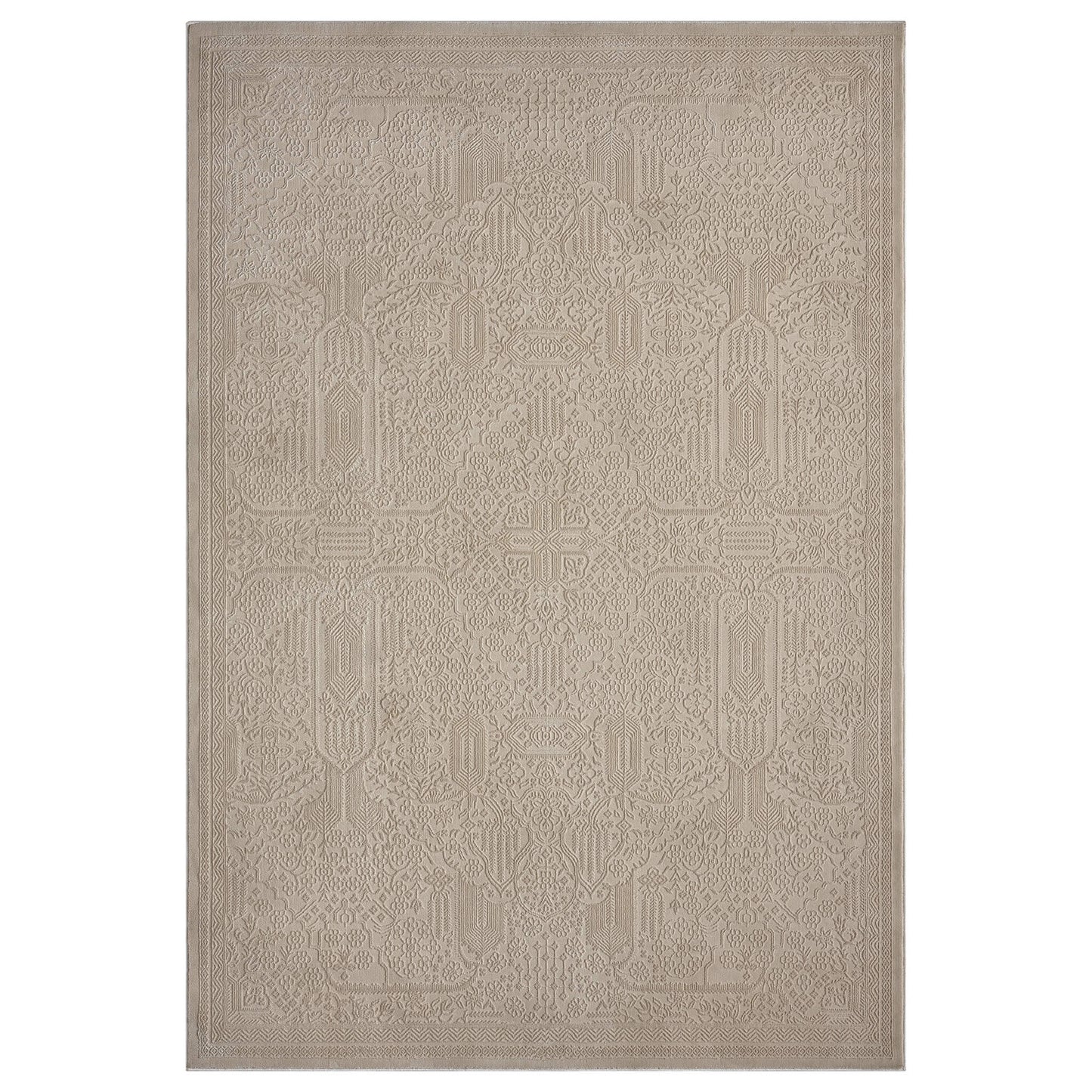 Noble Natural in Beige Color Rug