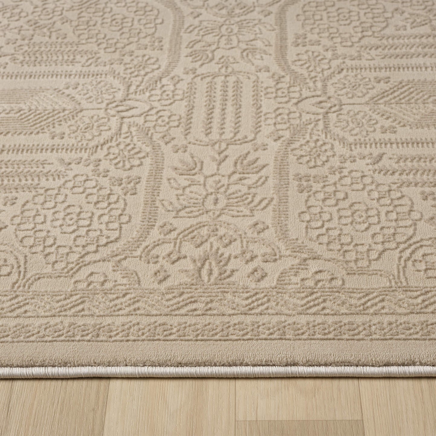 Noble Natural in Beige Color Rug