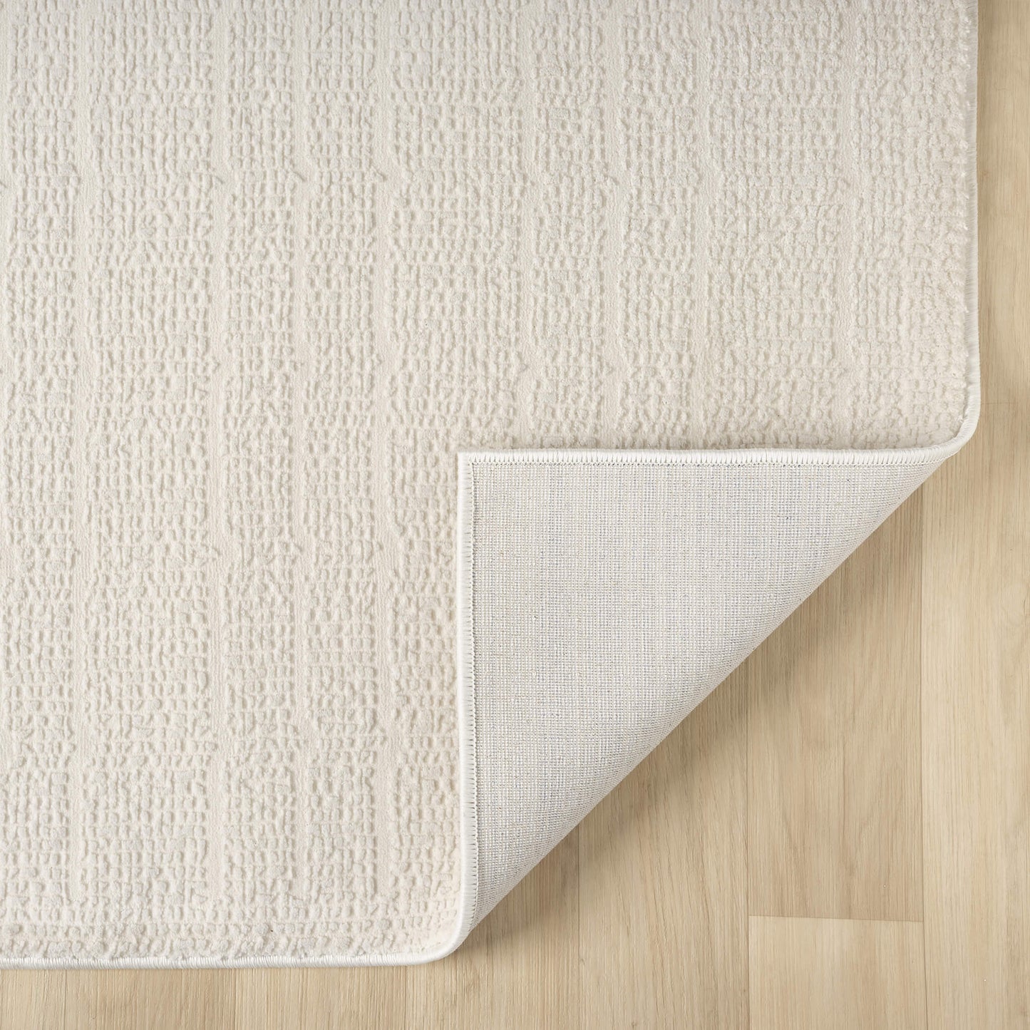 Noble Pearl in Cream Color : Runner Rug