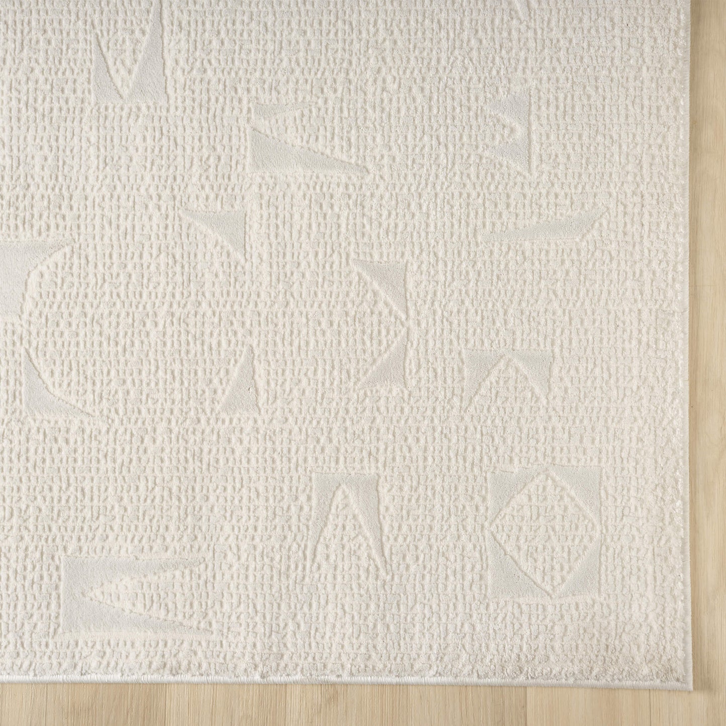 Noble Stone in Cream Color : Runner Rug